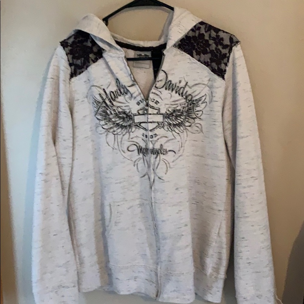 Harley Davidson zip up hoodie